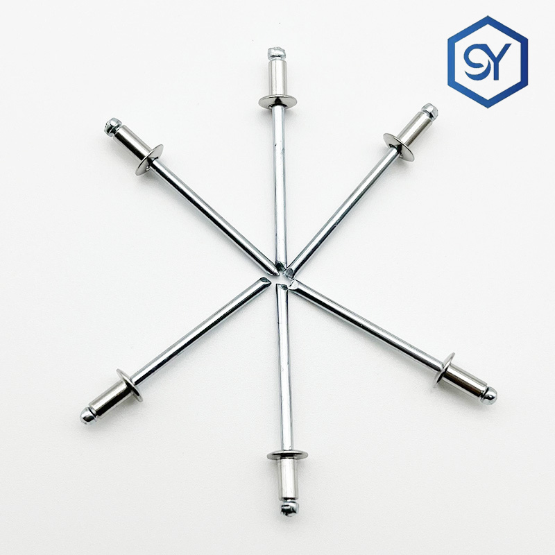 304圓頭半不鏽鋼抽芯鉚釘